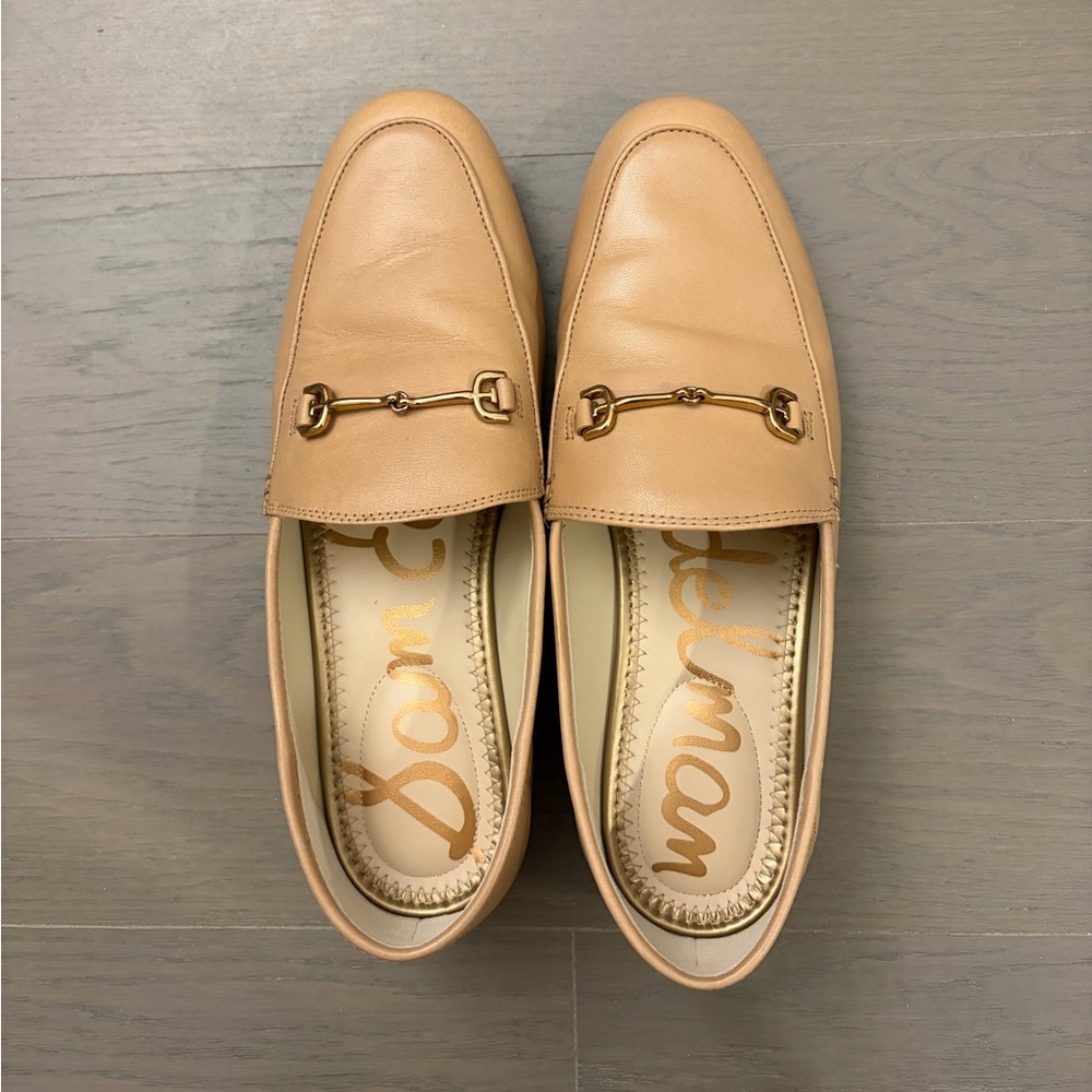 Sam Edelman Loraine Bit Loafer French Sand Leather Size 6.5M, Only Wore Twice